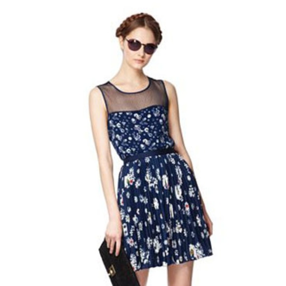 Jason Wu for Target Tops - Jason Wu for Target Blue Floral Sleeveless Top